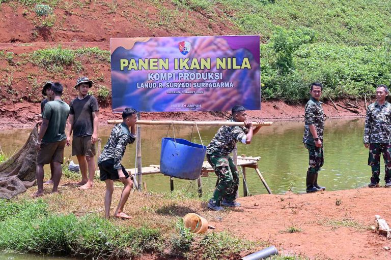 Danlanud mengatakan program ketahanan pangan di Lanud SDM diarahkan untuk mewujudkan hilirisasi komoditas hasil produksi agar langsung dimanfaatkan oleh dapur SPPG.