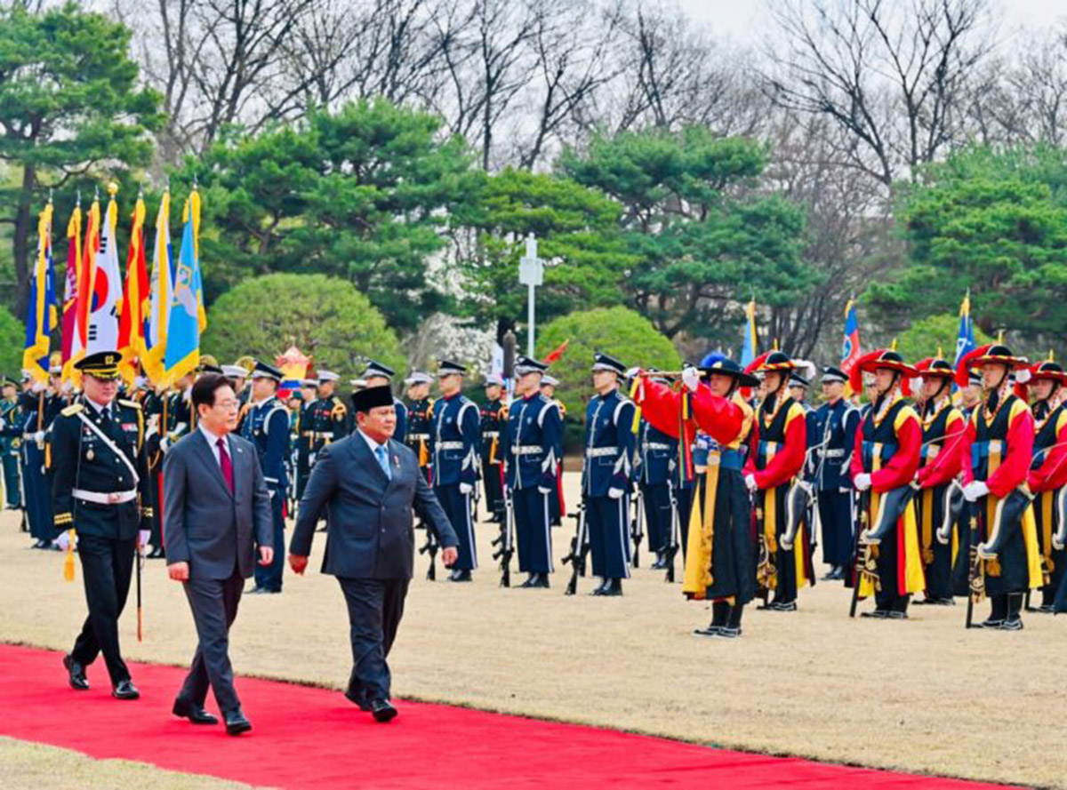 Presiden Prabowo Disambut Upacara Kenegaraan di Blue House, Perkuat Kemitraan RI–Korea